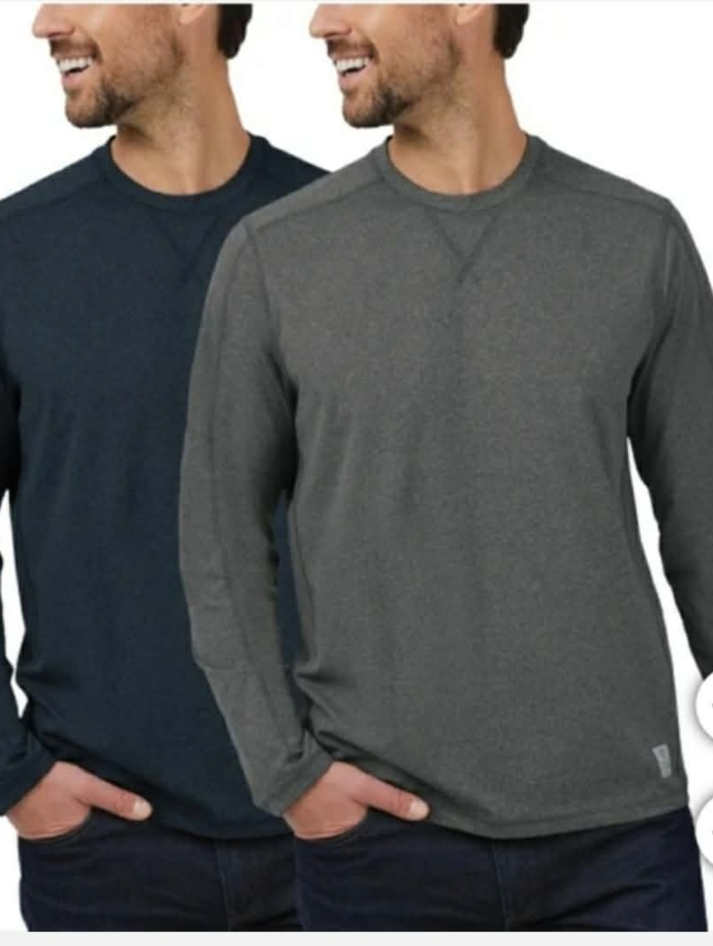 *Rugged element men's long sleeve crew tee 2pack